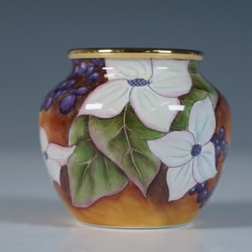 Moorcroft Enamel by Amanda Rose Vase, Dogwood