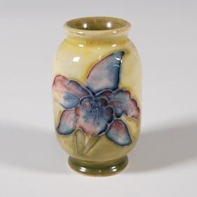 Moorcroft Mini Porcelain Vase, Iris