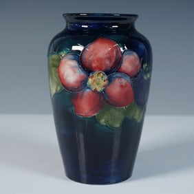 Moorcroft Pottery Small Vase, Clematis