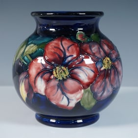 Moorcroft Pottery Vase, Clematis