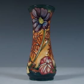 Moorcroft Pottery Small Vase, Cosmos
