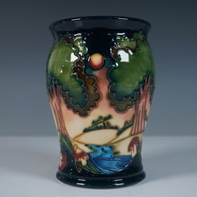 Moorcroft Pottery Small Vase, Evening Sky