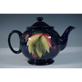 Moorcroft Pottery Teapot, Leaf and Berry