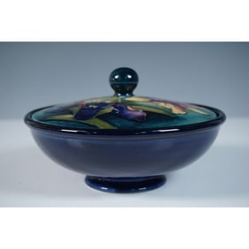 Moorcroft Pottery Powder Bowl, Iris