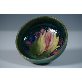 Moorcroft Pottery Small Bowl, Leaf and Berry