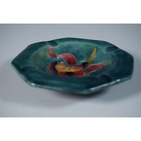 Moorcroft Pottery Ashtray, Iris