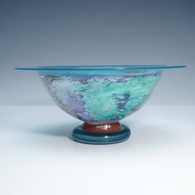 Kosta Boda by Kjell Engman Footed Bowl, Cancan