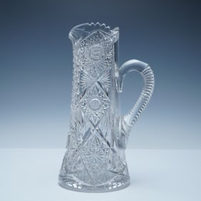 American Brilliant Cut Crystal Pitcher