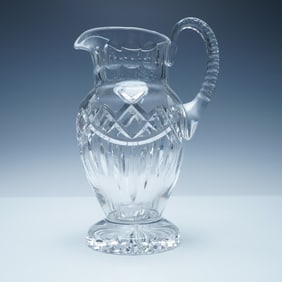 Tall Cut Crystal Water Pitcher