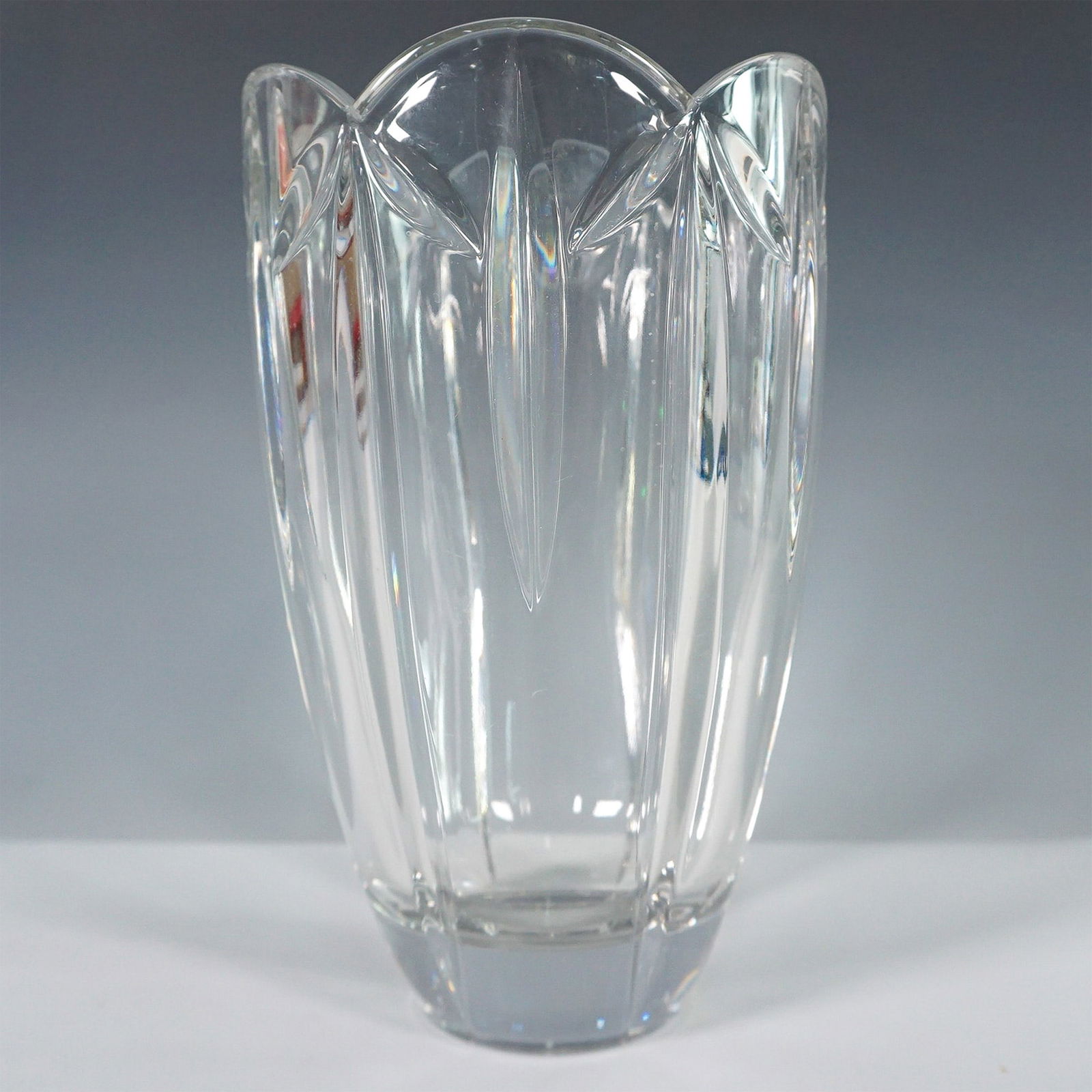 Cut Crystal Vase with Fluted Design (1 of 3)