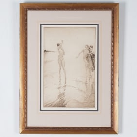 William Russell Flint Framed Print, Gleaming Sands