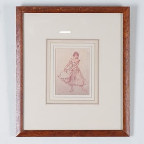 William Russell Flint Print, Woman with Basket