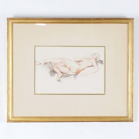 William Russell Flint Reclining Nude Print