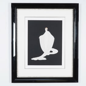 Erte Serigraph, Winter Silks, Signed