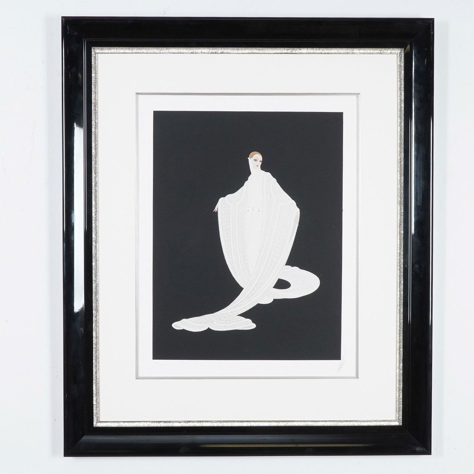 Erte Serigraph, Winter Silks, Signed (1 of 4)