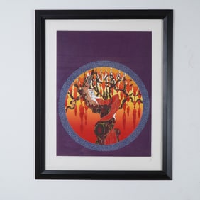 Erte, Art Deco Limited Edition Serigraph, Heat, Signed