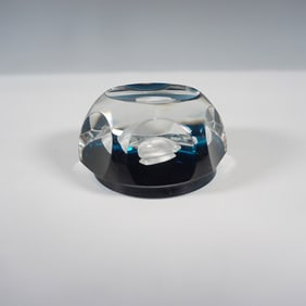 Baccarat Sulphide Paperweight With Woodrow Wilson Portrait
