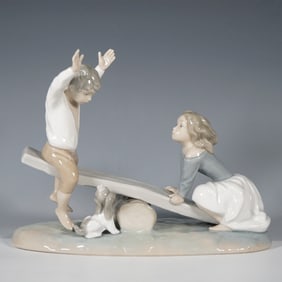 Lladro Porcelain Figurine, Seesaw 1004867