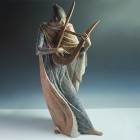 Lladro Porcelain Statue, Lyric Muse 01012031