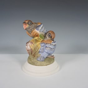 Boehm Porcelain Figurine, Fledgling Western Bluebirds