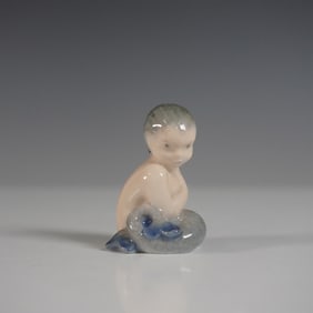 Royal Copenhagen Porcelain Miniature Mermaid Figurine