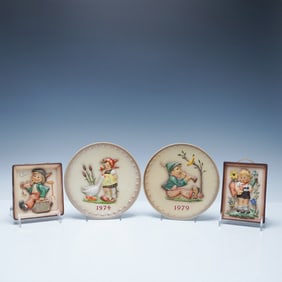 4pc Goebel Hummel Wall Plaques