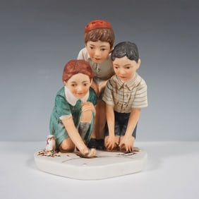 Norman Rockwell Marbles Champions, Dave Grossman Figurine