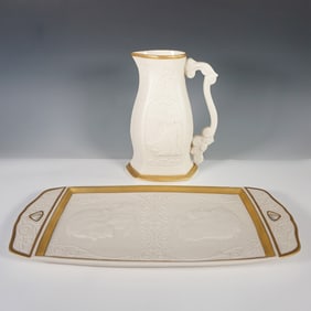 2pc Lenox Romeo & Juliet Pitcher and Tray by Laszlo Ispanky