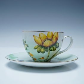 2pc Grace Teaware Cup and Saucer Set, Paradise Garden