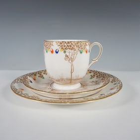 3pc Shelley England Art Deco Trio ? Cup, Saucer, and Plate