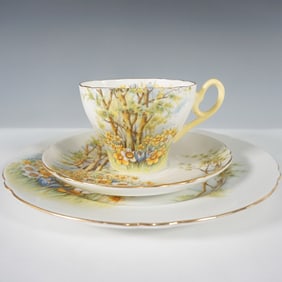3pc Shelley England Daffodil Time Trio ? Cup, Saucer, and Plate