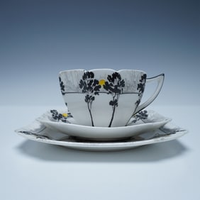 3pc Shelley Trio Tea Set, Trees and Sunset