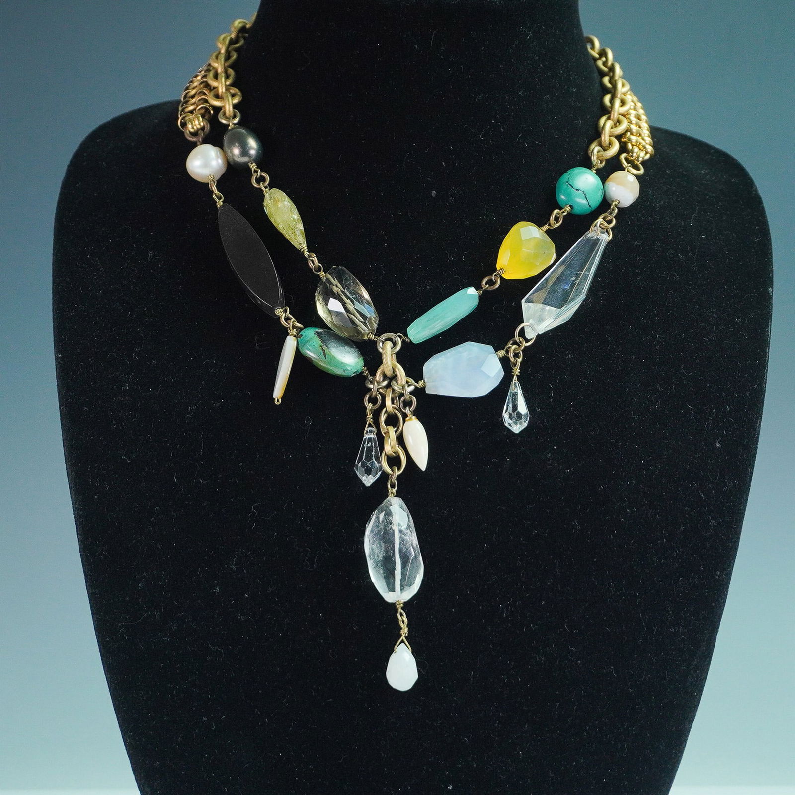 Connie Bates Eclectic Vintage Multi-Stone Statement Necklace (1 of 5)