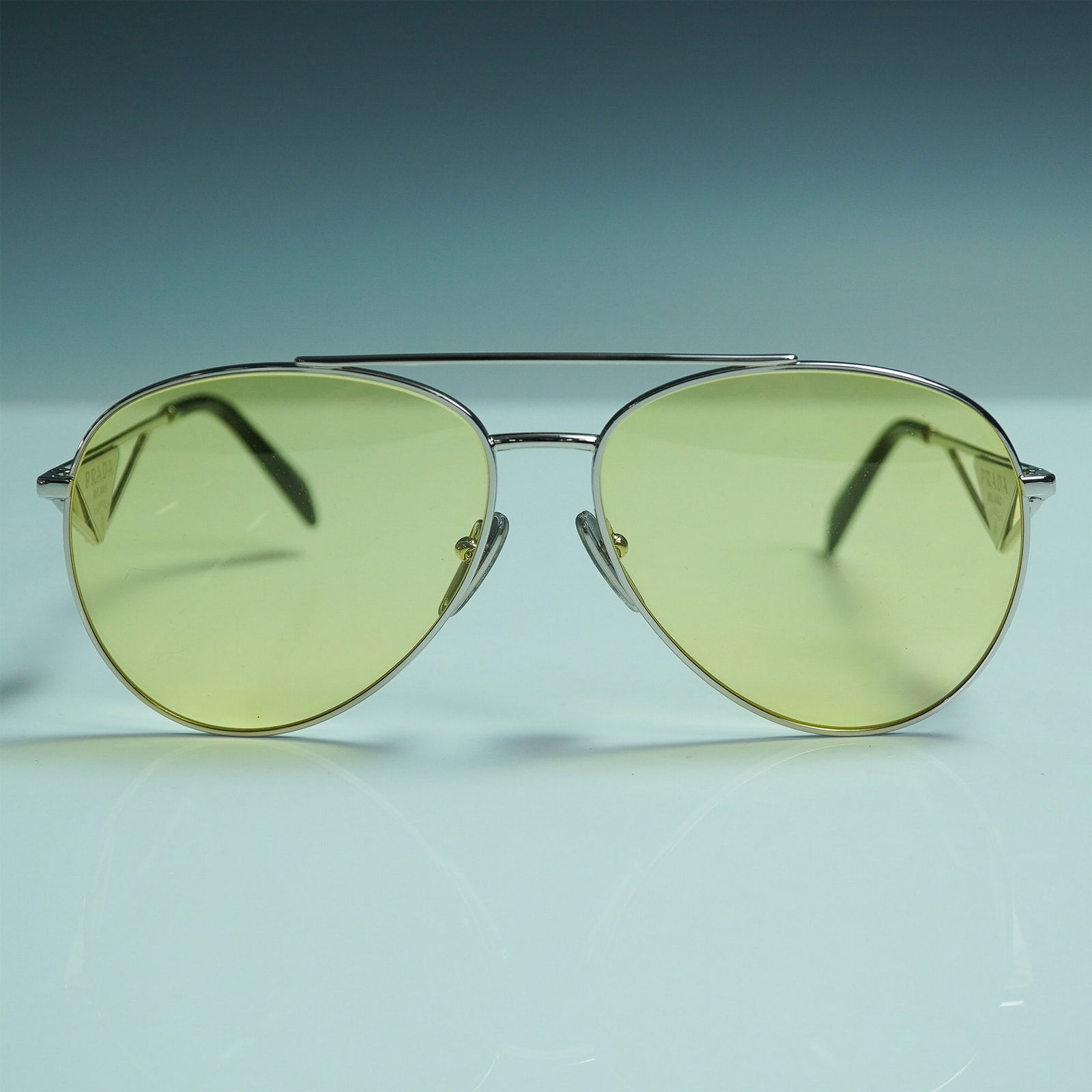 Prada Aviator Sunglasses with Yellow Lenses (1 of 8)