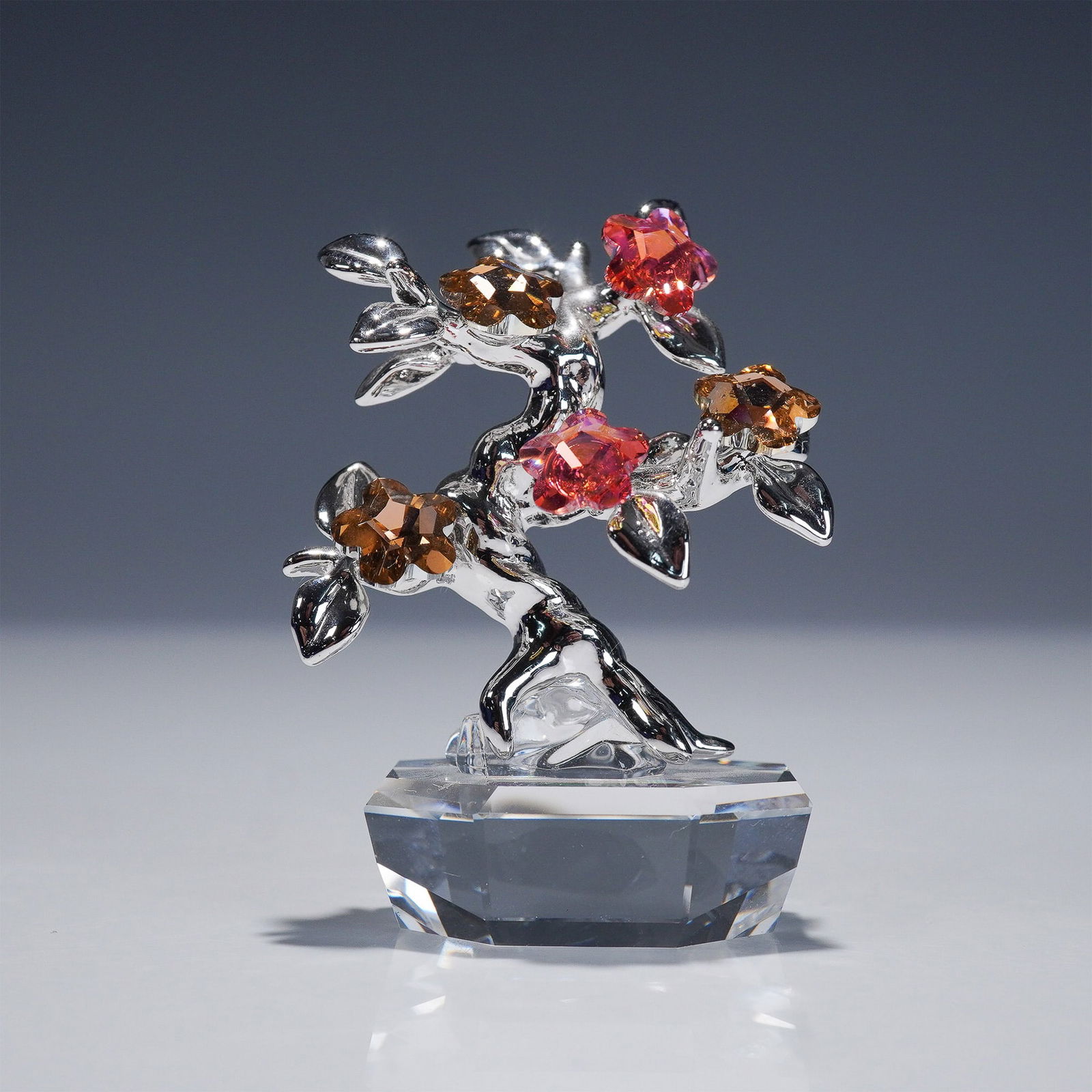 Swarovski Crystal Memories Figurine, Bonsai Rhodium 869964 (1 of 5)
