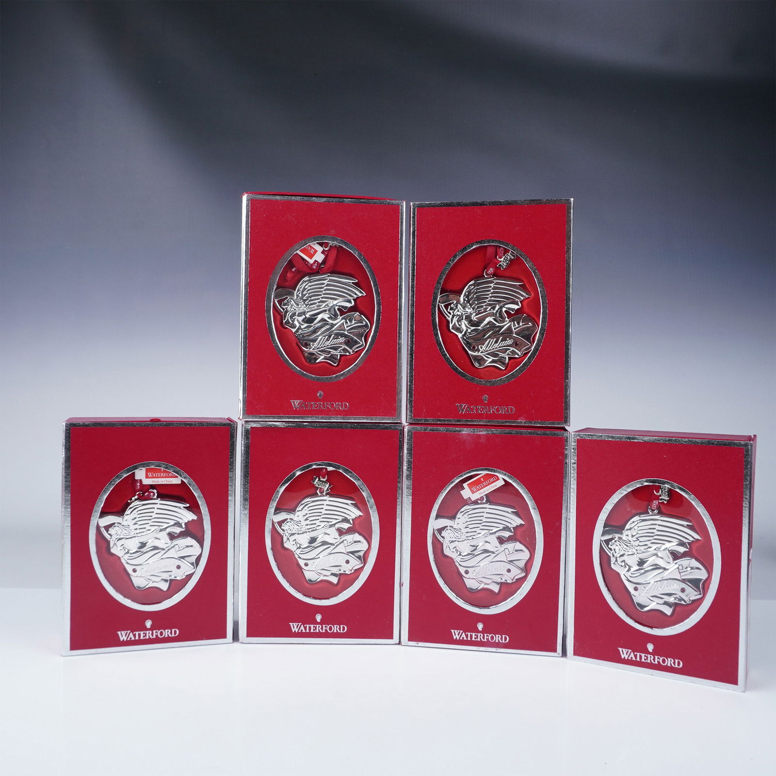 6pc Waterford 2012 Alleluia Nativity Angel Ornaments (1 of 3)