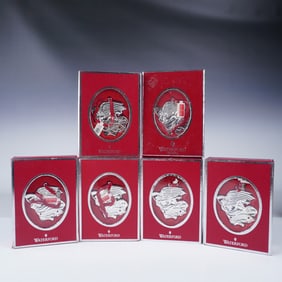 6pc Waterford 2012 Alleluia Nativity Angel Ornaments