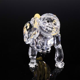 Swarovski Crystal Figurine, Young Gorilla