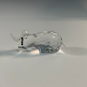 Swarovski Crystal Figurine, Rhino