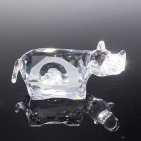 Swarovski Crystal Figurine, Rhinoceros