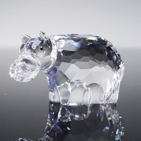 Swarovski Crystal Figurine, Hippo