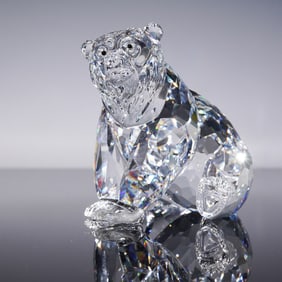 Swarovski Crystal Figurine, Grizzly Bear