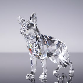 Swarovski Crystal Figurine, German Shepherd