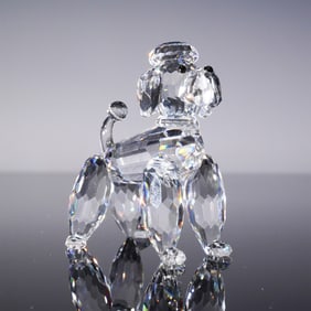 Swarovski Crystal Figurine, Poodle