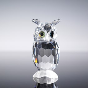 Swarovski Crystal Figurine, Night Owl with Original Box