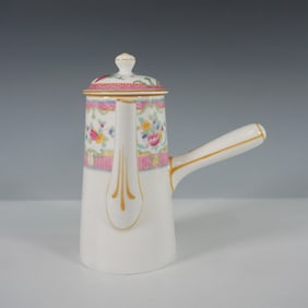 Royal Doulton Porcelain Chocolate Pot with Floral Motif