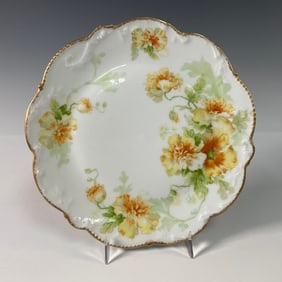 Latrille Freres Limoges Marigolds Design Plate