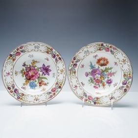 2pc Dresden Sprays by Hammersley Bone China Soup Bowls