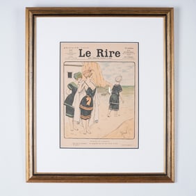 Henri Gerbault, French Belle Epoque Le Rire Cover Illustration 1903