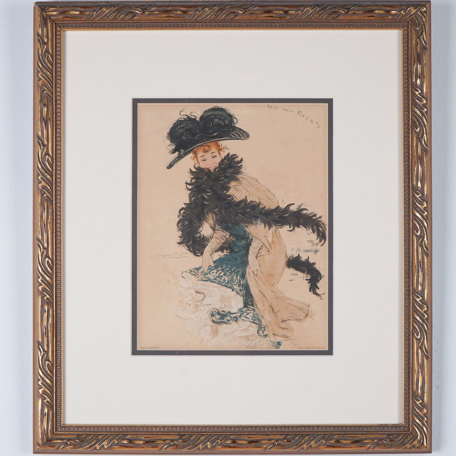 Jan van Beers, Original Lithograph For La Revue Illustree, Paris (1 of 4)